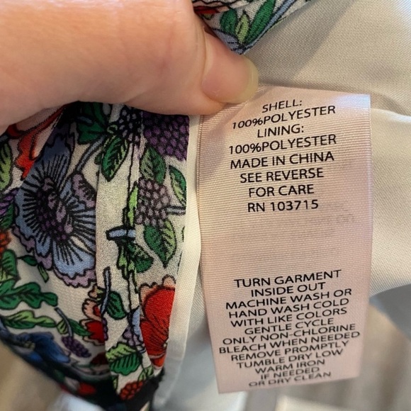 Nanette Lepore Floral Tunic Blouse Size 3X - Picture 10 of 11